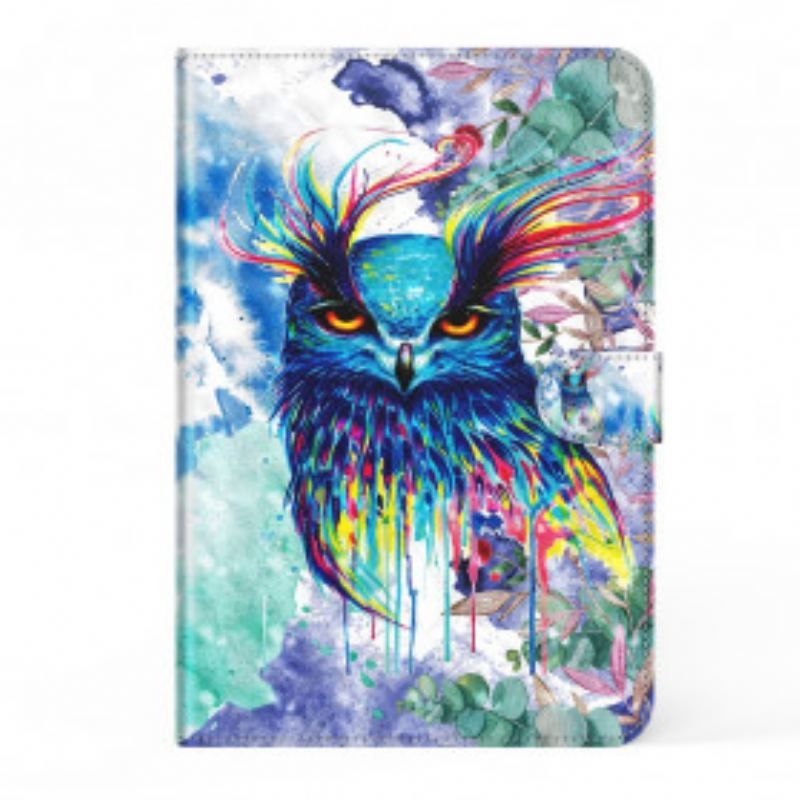 Housse Simili Cuir Samsung Galaxy Tab S8 / Tab S7 Hibou