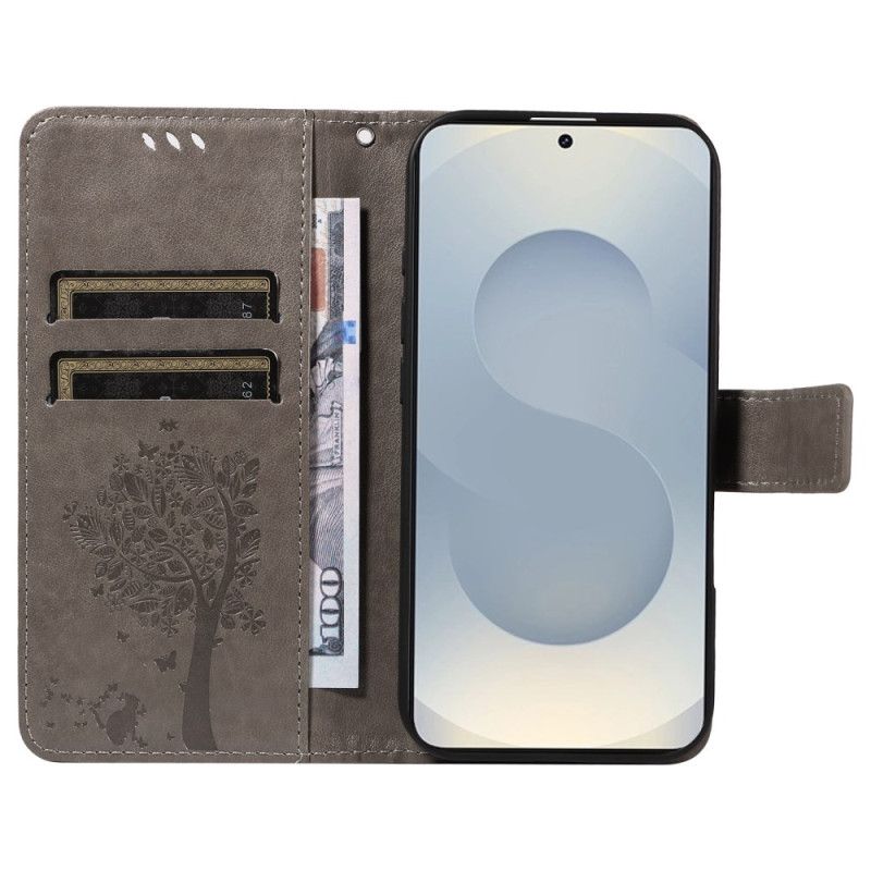 HousseSamsung Galaxy S25 Edge Arbre et Chat