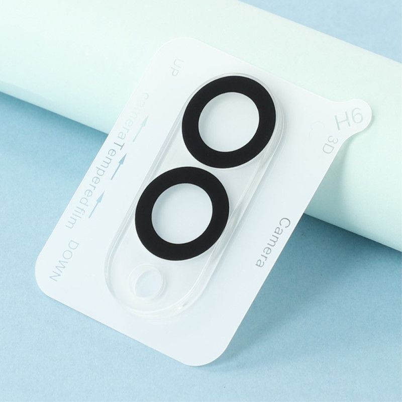 Lentille de Protection en Verre Trempé pour Samsung Galaxy S25 Edge (design circulaire noir)