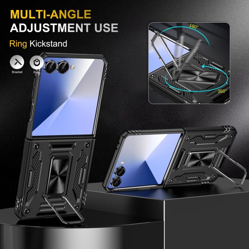 pour Samsung Galaxy Z Flip 7 Ultra Résistante Support et Protection d'Objectif