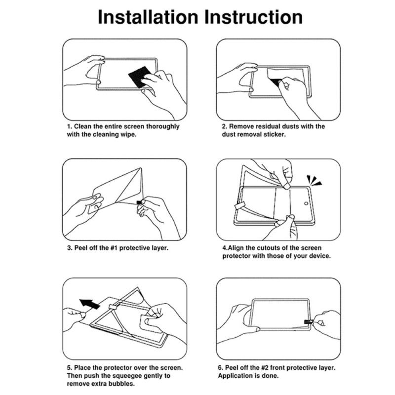Protection en Verre Trempé Anti-Espion pour Écran Samsung Galaxy Tab S10 Lite / S10 FE / S9 / S9 FE / S8 / S7