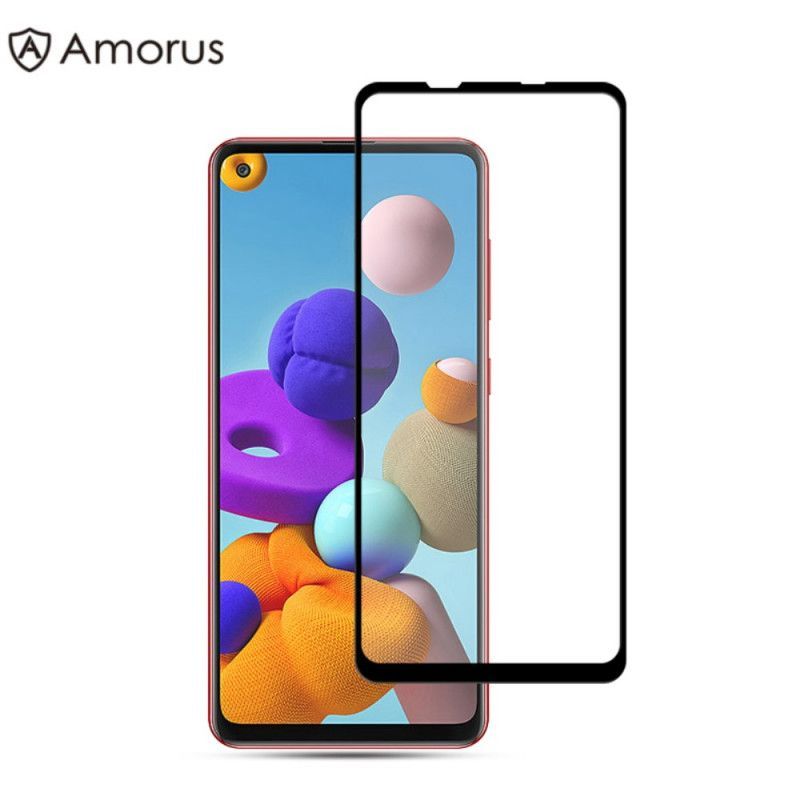 Protection En Verre Trempé Pour L’écran Du Samsung Galaxy A21s Amorus