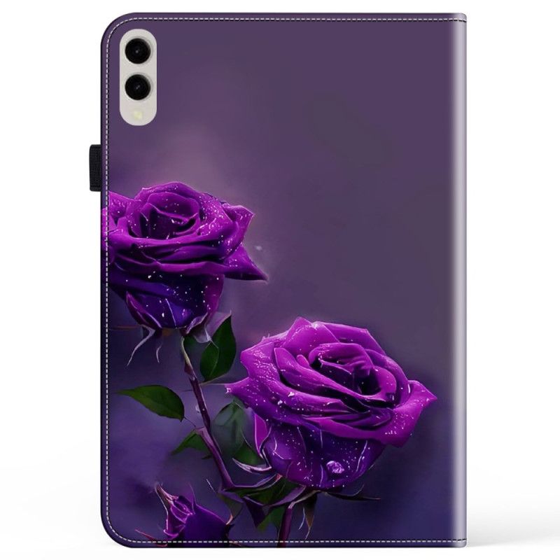 Samsung Galaxy Tab S10 Ultra / S9 Ultra Roses Violettes