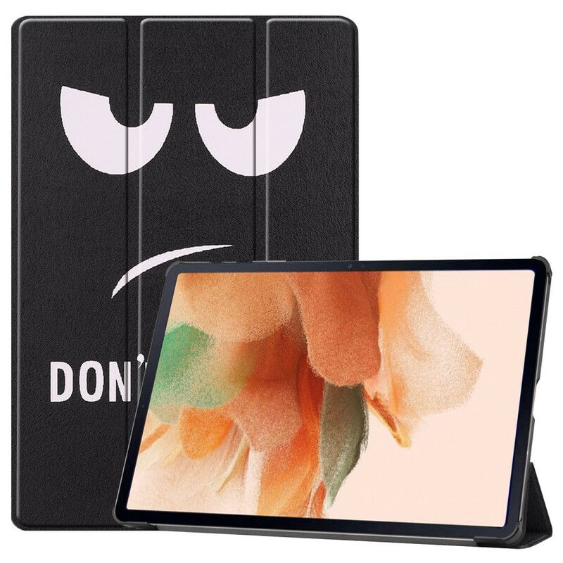 Smart Case Coque Pour Samsung Galaxy Tab S7 FE Porte-stylet Don't Touch Me