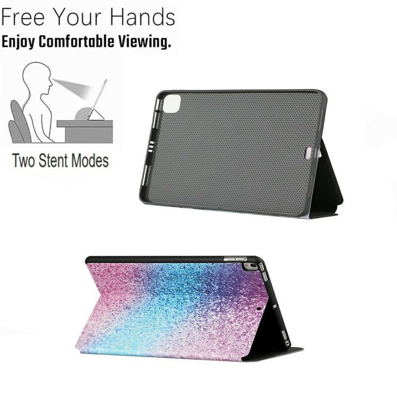 Smart Case Coque Samsung Galaxy Tab A7 Lite Deux Volets Fantaisie Paillettes