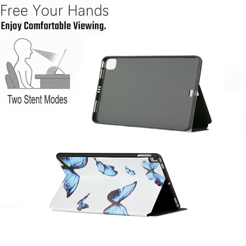 Smart Case Coque Samsung Galaxy Tab A7 Lite Deux Volets Papillons