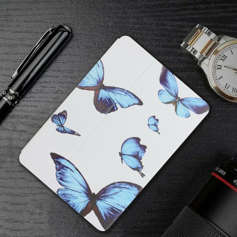 Smart Case Coque Samsung Galaxy Tab A7 Lite Deux Volets Papillons