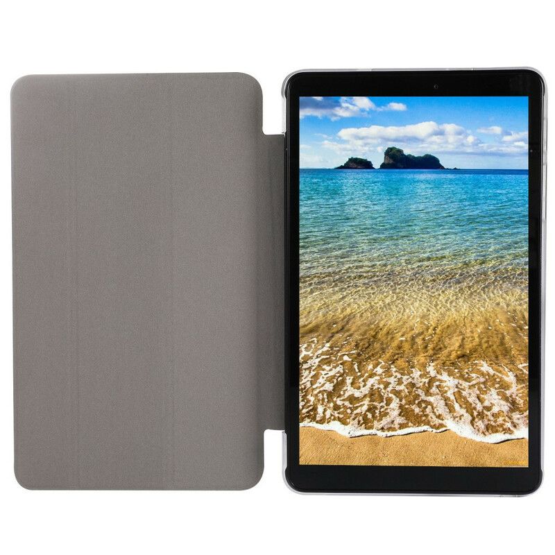 Smart Case Coque Samsung Galaxy Tab A7 Lite Simili Cuir Texture Soie