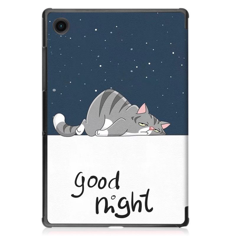 Smart Case Coque Samsung Galaxy Tab A8 (2021) Renforcée Chat Endormi