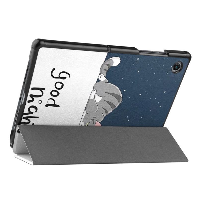 Smart Case Coque Samsung Galaxy Tab A8 (2021) Renforcée Chat Endormi