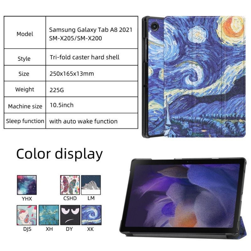 Smart Case Coque Samsung Galaxy Tab A8 (2021) Renforcée Espace