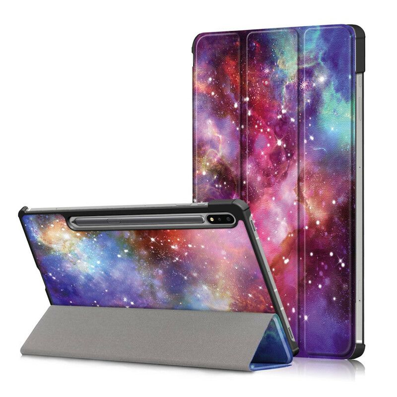 Smart Case Coque Samsung Galaxy Tab S7 FE Renforcée Espace