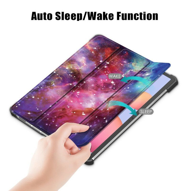 Smart Case Coque Samsung Galaxy Tab S7 FE Renforcée Espace