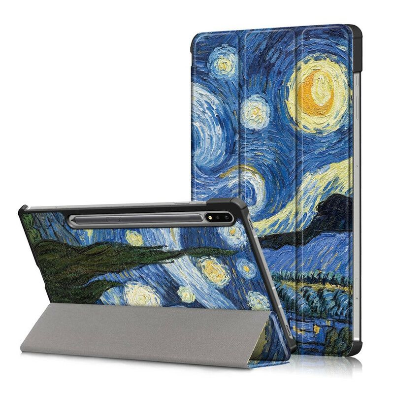 Smart Case Coque Samsung Galaxy Tab S7 FE Renforcée Van Gogh