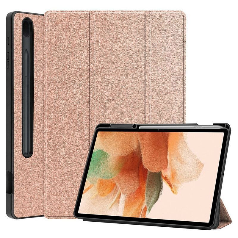 Smart Case Coque Samsung Galaxy Tab S7 FE Tri Fold Porte-stylet