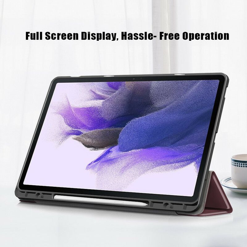 Smart Case Coque Samsung Galaxy Tab S7 FE Tri-fold Porte-stylet Renforcée