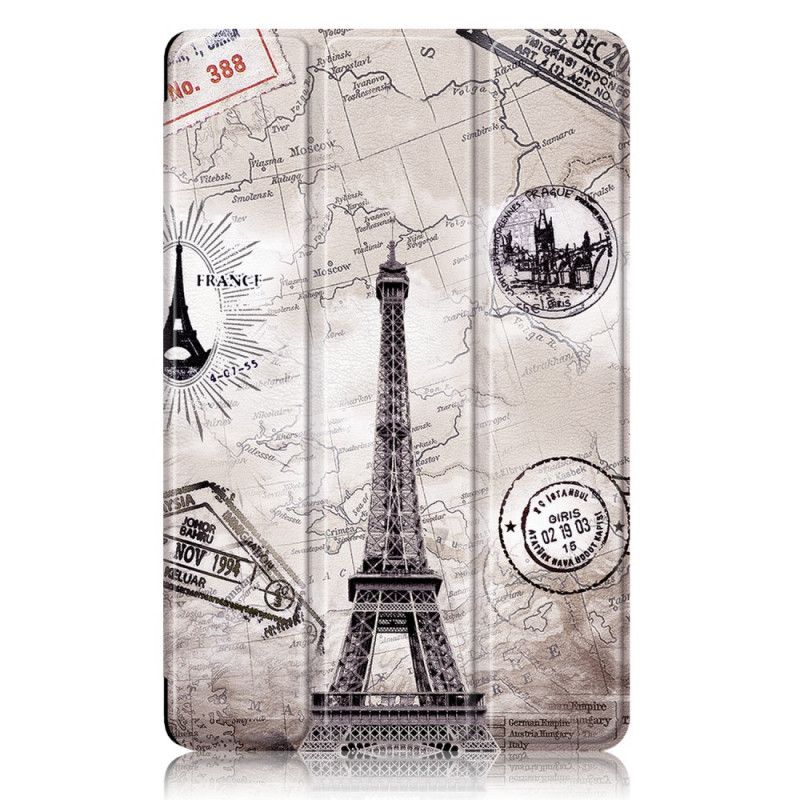 Smart Case Samsung Galaxy Tab A7 (2020) Contours Renforcé Tour Eiffel