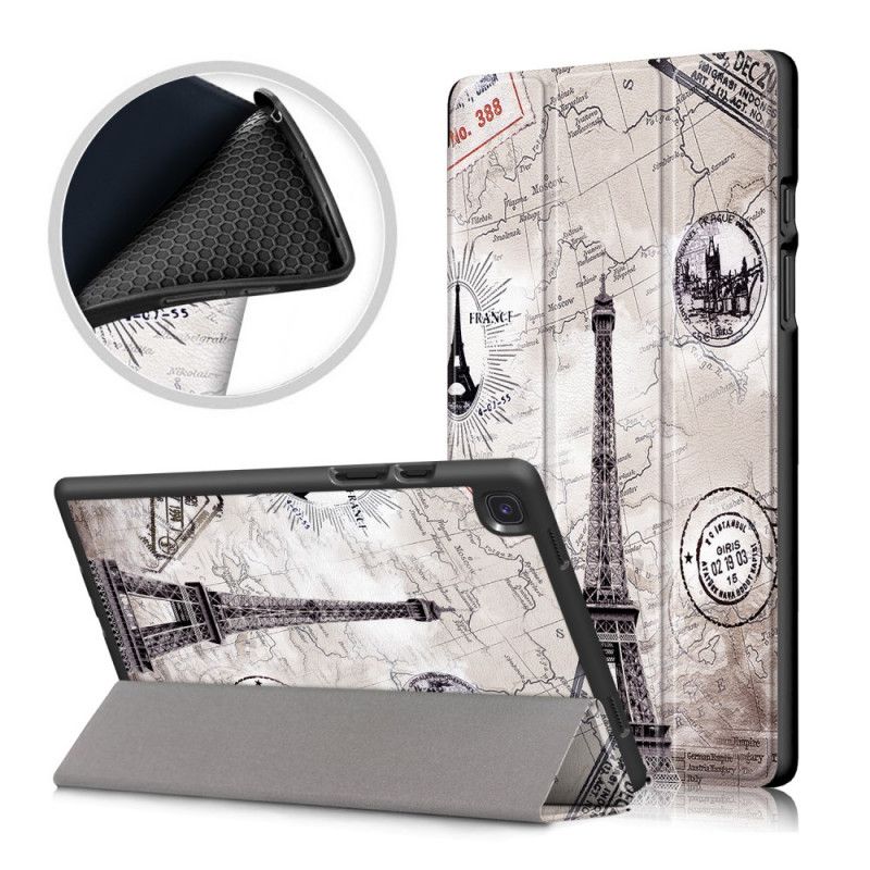 Smart Case Samsung Galaxy Tab A7 (2020) Contours Renforcé Tour Eiffel