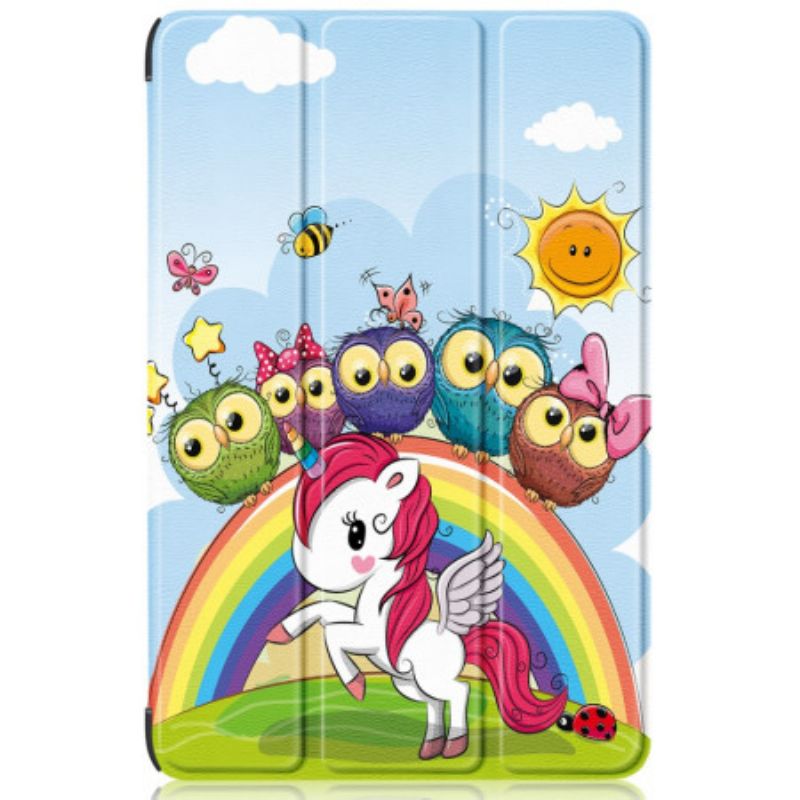 Smart Case Samsung Galaxy Tab S10 Plus / S9 Plus Porte-Stylet Licorne