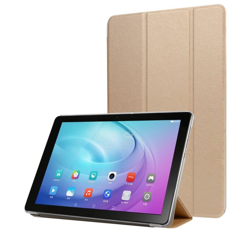 Smart Case Samsung Galaxy Tab S5e Simili Cuir Texture Soie