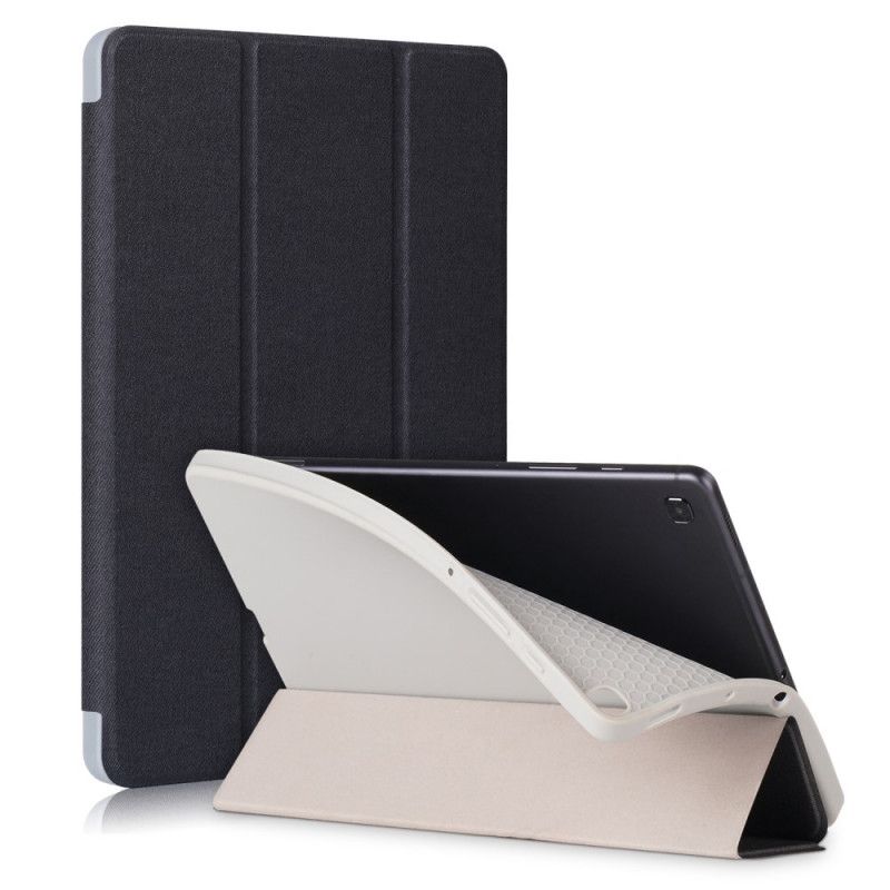 Smart Case Samsung Galaxy Tab S6 Lite Simili Cuir Texture Tissu