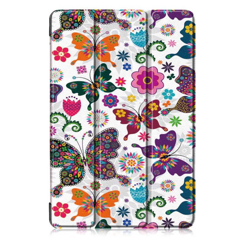 Smart Case Samsung Galaxy Tab S6 Porte-stylet Fleurs Vintage