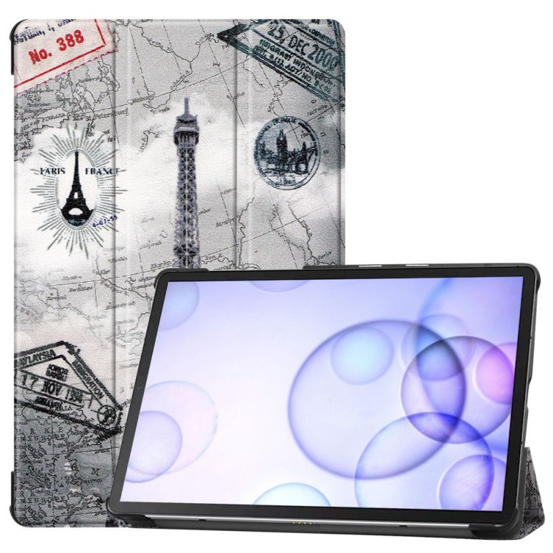 Smart Case Samsung Galaxy Tab S6 Tour Eiffel Rétro