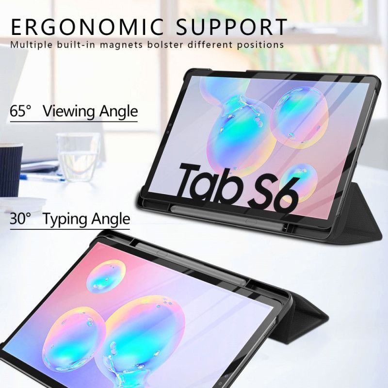 Smart Case Samsung Galaxy Tab S6 Tri Fold Porte-stylet