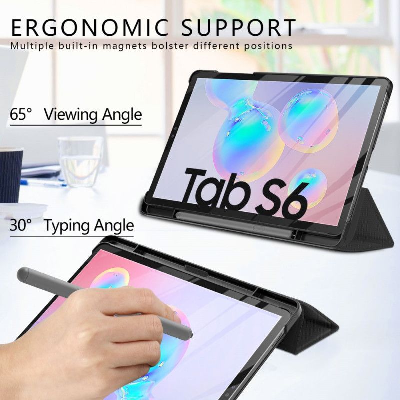 Smart Case Samsung Galaxy Tab S6 Tri Fold Porte-stylet