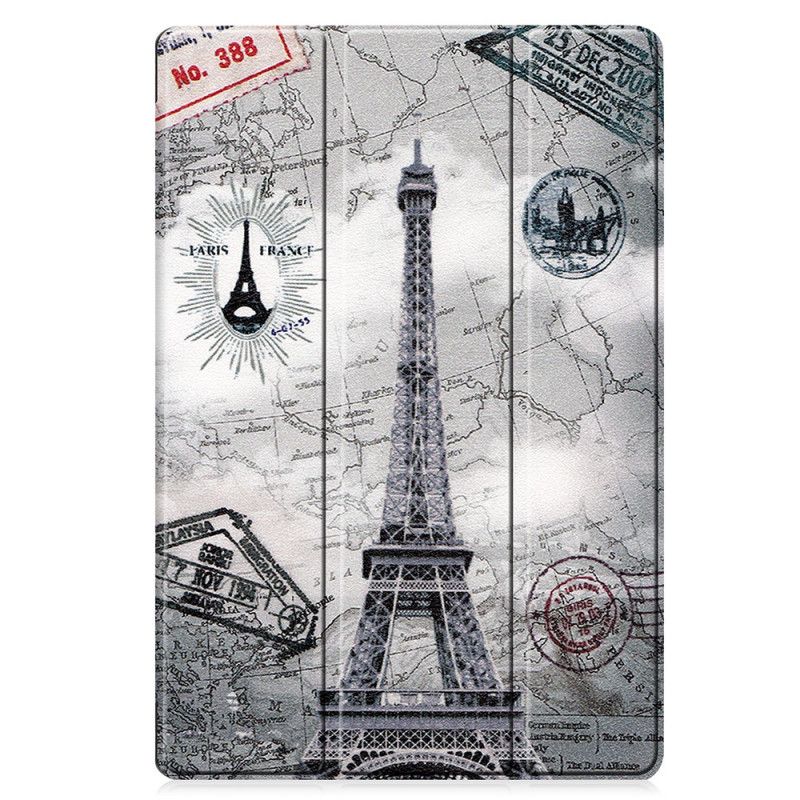 Smart Case Samsung Galaxy Tab S7 Plus Renforcée Tour Eiffel