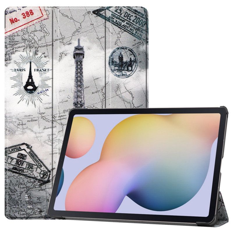 Smart Case Samsung Galaxy Tab S7 Plus Renforcée Tour Eiffel