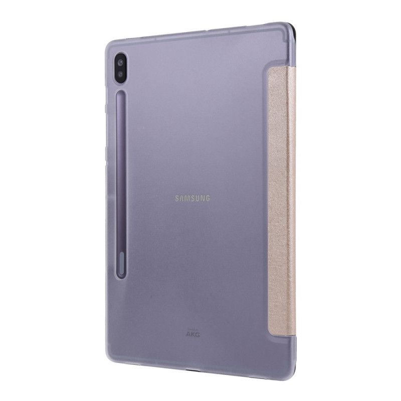 Smart Case Samsung Galaxy Tab S7 Plus Simili Cuir Texture Soie