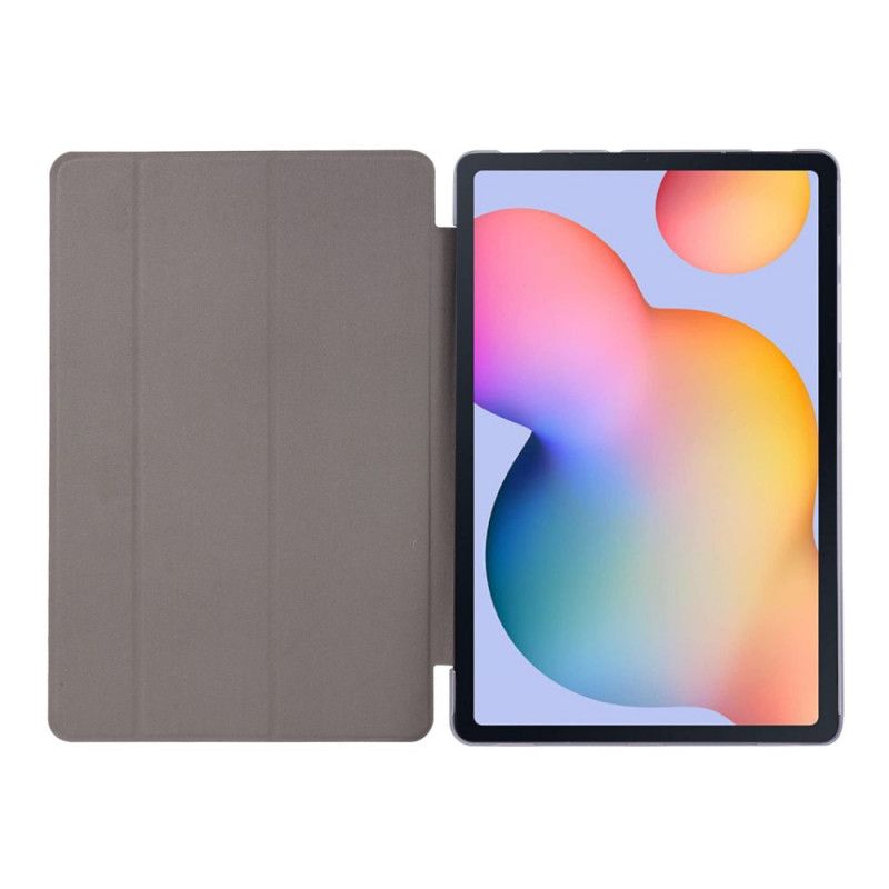 Smart Case Samsung Galaxy Tab S7 Plus Simili Cuir Texture Soie