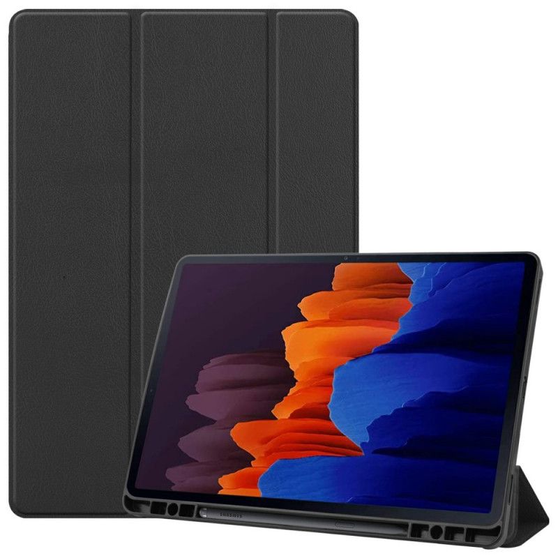 Smart Case Samsung Galaxy Tab S7 Plus Trois Volets Porte-stylet