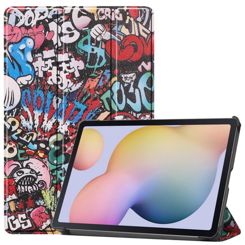 Smart Case Samsung Galaxy Tab S7 Porte-crayon Graffitis