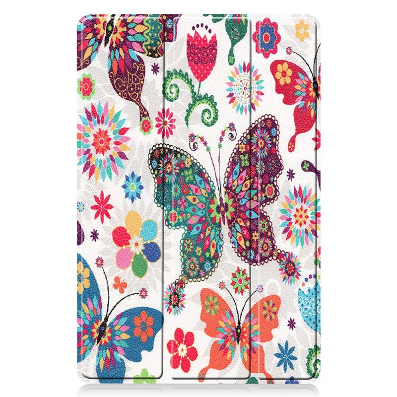 Smart Case Samsung Galaxy Tab S7 Porte-stylet Fleurs Vintages