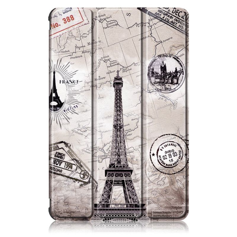 Smart Case Samsung Galaxy Tab S7 Renforcée Tour Eiffel
