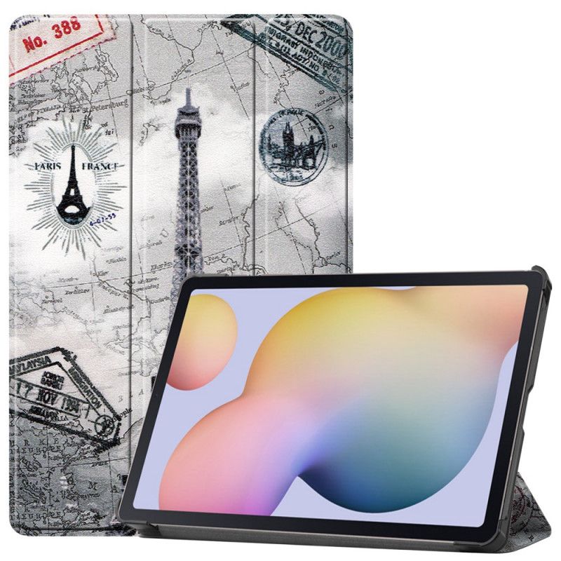 Smart Case Samsung Galaxy Tab S7 Tour Eiffel Porte-stylet