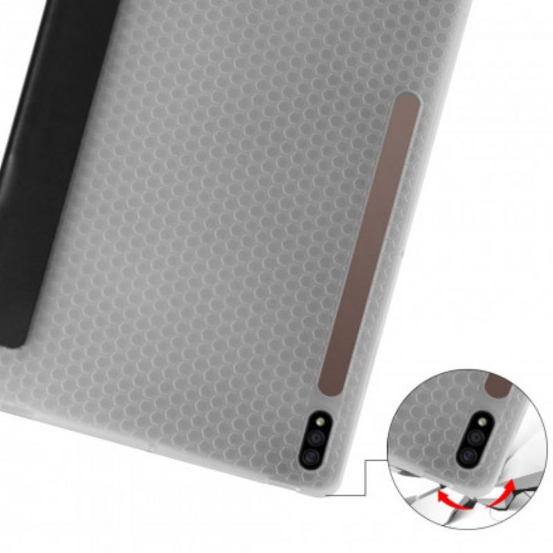 Smart Case Samsung Galaxy Tab S8 Plus / S7 Plus Silicone et Simili Cuir