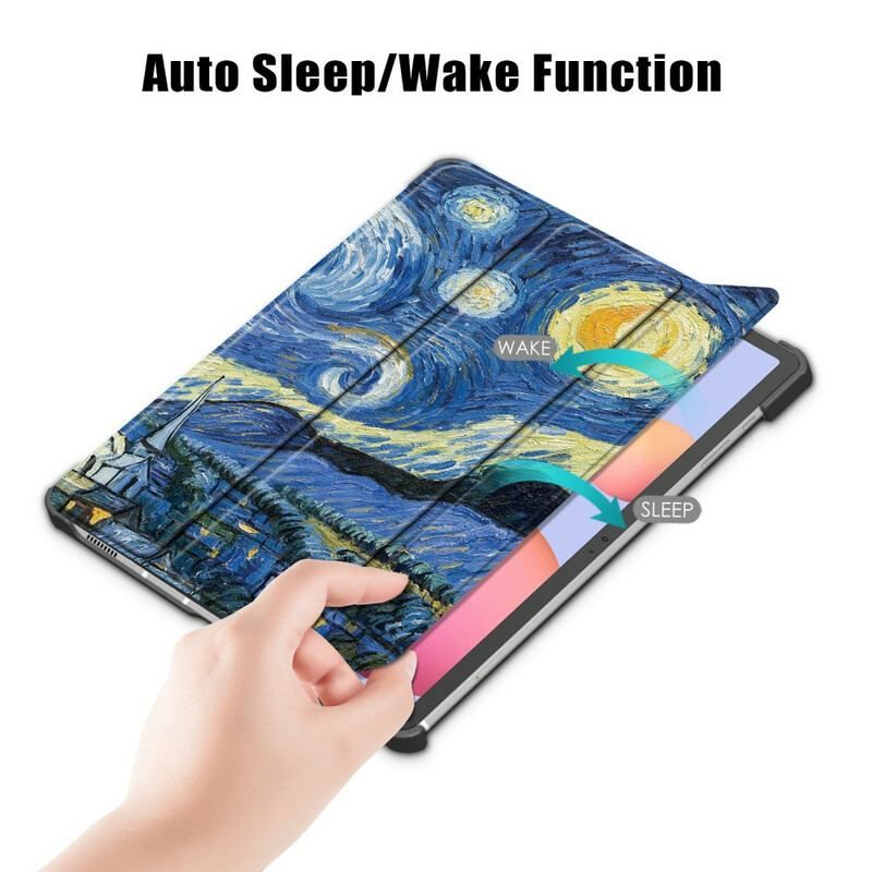 Smart Case Samsung Galaxy Tab S8 / Tab S7 Renforcée Van Gogh