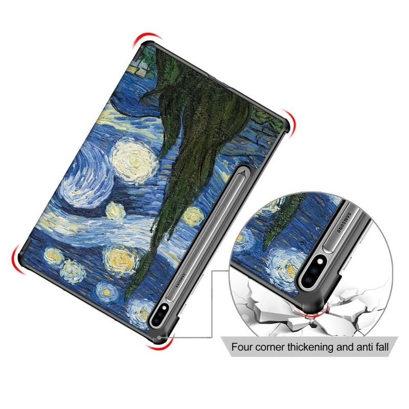 Smart Case Samsung Galaxy Tab S8 / Tab S7 Renforcée Van Gogh