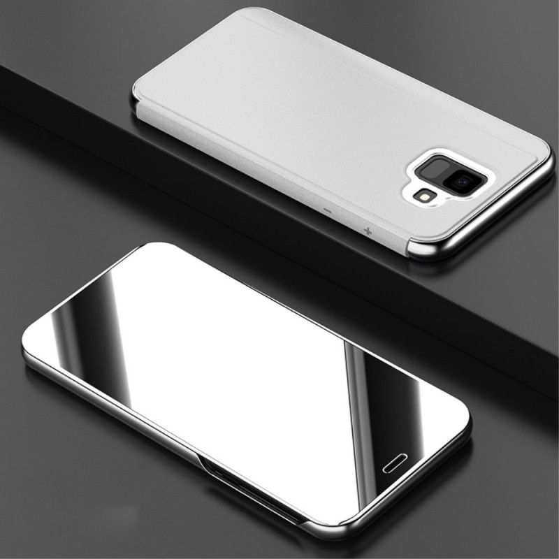 View Cover Samsung Galaxy A6 Miroir Et Effet Cuir