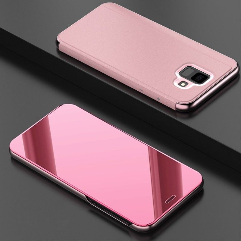 View Cover Samsung Galaxy A6 Miroir Et Effet Cuir