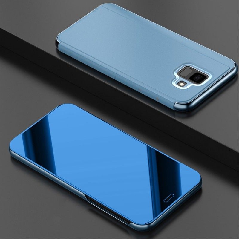 View Cover Samsung Galaxy A6 Miroir Et Effet Cuir