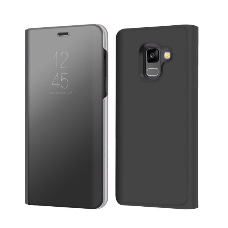 View Cover Samsung Galaxy A8 Miroir Et Effet Cuir