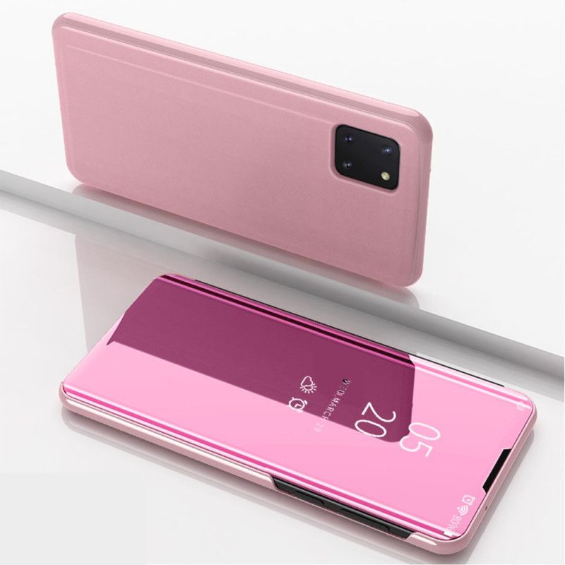 View Cover Samsung Galaxy Note 10 Lite Miroir Et Simili Cuir