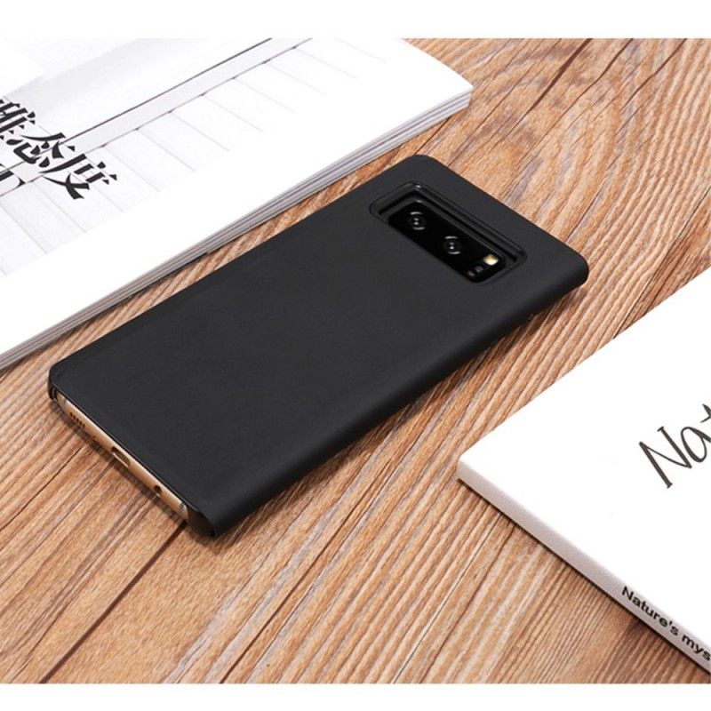 View Cover Samsung Galaxy Note 8 Miroir Et Effet Cuir