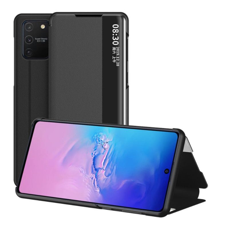 View Cover Samsung Galaxy S10 Lite Simili Cuir Texturé