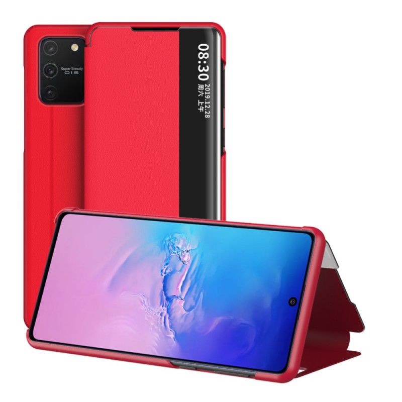 View Cover Samsung Galaxy S10 Lite Simili Cuir Texturé