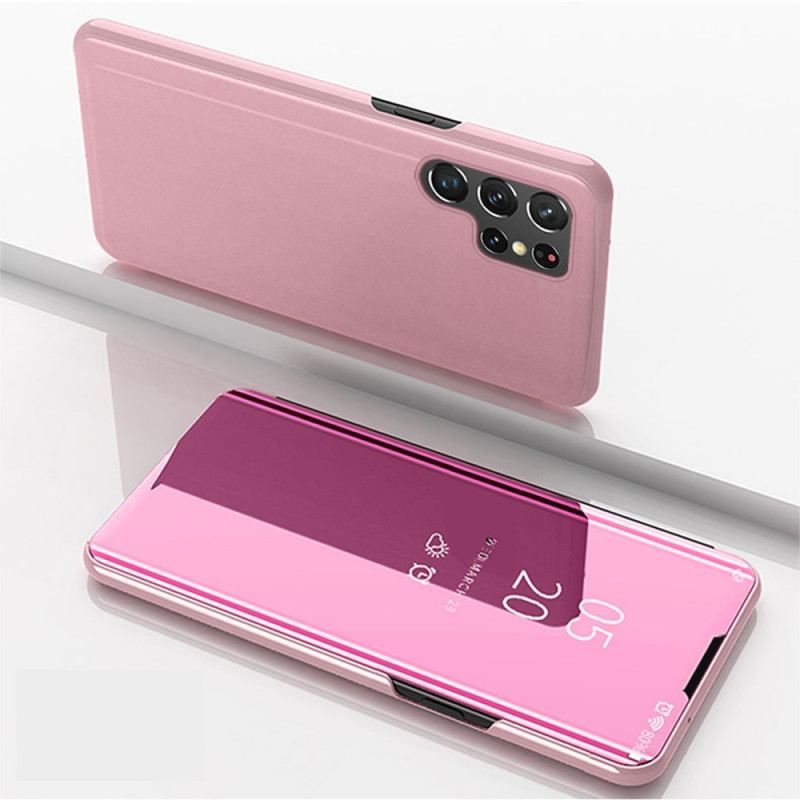 View Cover Samsung Galaxy S22 Ultra 5G Miroir et Simili Cuir